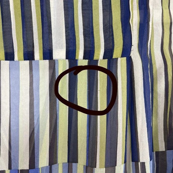 Classiques Entier 100% Silk Sheer Collared Button Down Shirt Women’s Small - Picture 5 of 13